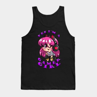 Yes Im A Gamer Girl Purple Tank Top